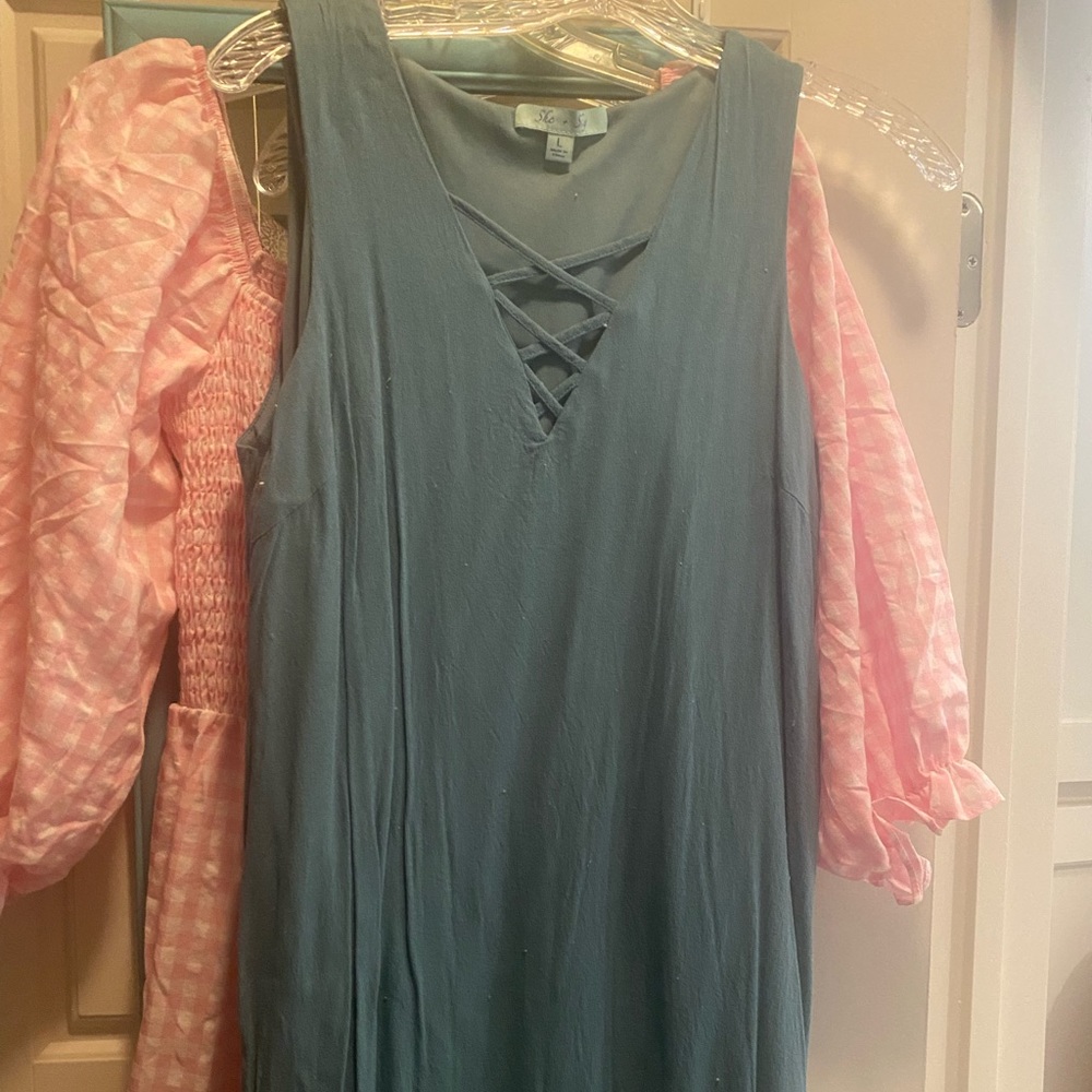Blue dress